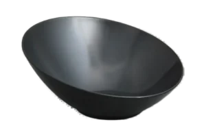 קערה חרמון 36X35X16.5 מלמין שחור***201914b