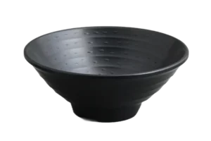 קערת אטריות דמוי אבן זן 8X19.5 מלמין שחור***205708b