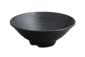 קערת אטריות דמוי אבן זן 8X22.6 מלמין שחור***205709b