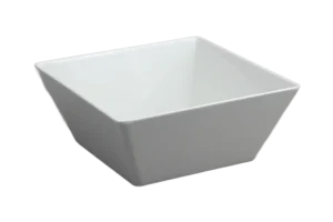 קערה ריבועית קונית 24 ס"מ מלמין לבן***206510