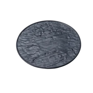 צלחת גורמה מרוקע מלמין שחור  20 ס''מ  1383508B