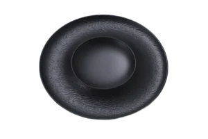 פלטה מלמין שקע 33 ס"מ שחור