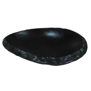 צלחת מלמין 19X4.5 ס"מ שחור TOKYO