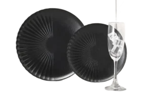 צלחת מלמין 16 ס"מ TSUKI שחור