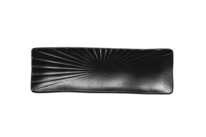 פלטה מלבנית מלמין 28X11 סמ TSUKI שחור