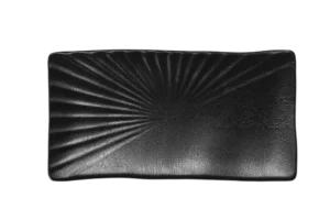 פלטה מלבנית מלמין 31X16.5 סמ TSUKI שחור
