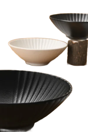 קערת סלט מלמין 21.5 ס"מ TSUKI שחור