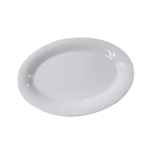 פלטה אובלת מלמין 41X30.5 לבן SAND