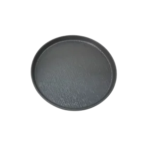 צלחת עגולה אפור מלמין 17 ס"מ ANTIK  1380707-DG