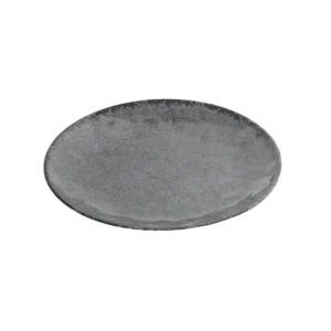 צלחת עגולה אפור  מלמין 25 ס"מ  ANTIK  1380710-DG