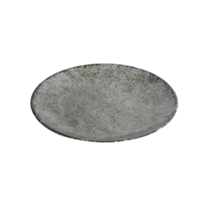 צלחת עגולה אפור מלמין 28 ס"מ  ANTIK  1380711-DG