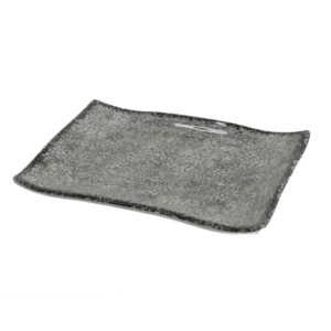 פלטה מלבנית אפור מלמין ANTIK 39X27  A24-DG