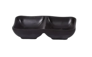 קערית סושי מלבנית 13.8X3.8X3 -- X2  ס"מ שחור