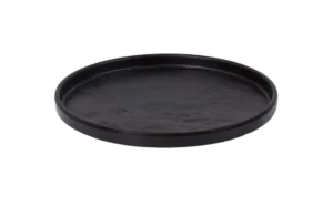 צלחת מלמין 20.5 ס"מ קנט שחור