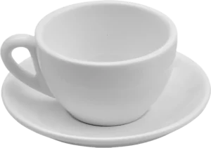 ספל קפוצ'ינו עגול פורצלן לבן 320 מ"ל 100A4186