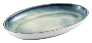 פלטה אובלית עמוקה שירז פורצלן טורקיז 36 ס"מ 11627104