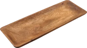 פלטה מלבנית עץ 37X14 ס"מ***10002615