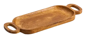 מגש עץ מלא עם ידיות  41X32X15X2.5 ס"מ**17623003