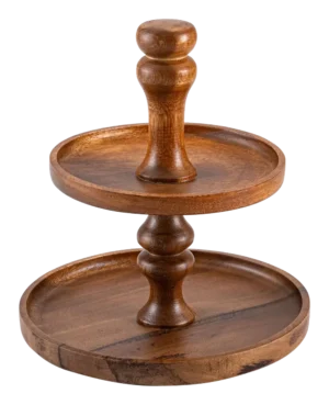 סטנד 2 קומות עץ 20 & 25 ס"מ**17623033