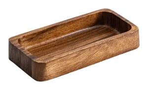 קערה מלבני עץ 20X10 ס"מ**17623143