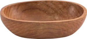 קערה אובלית עץ מלא 18X13X5 ס"מ 17608102