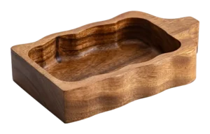 כלי מלבני עץ 25X15X5 ס"מ**17623023