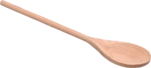 כף עץ עגול בוק 35 ס"מ***18801023