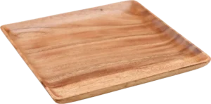 צלחת מרובעת עץ 30ס"מ***10002120