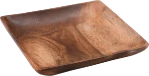 צלחת מרובעת עץ 20ס"מ***10002122