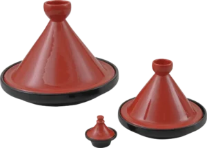 טאג'ין פורצלן 24ס"מ שחור אדום 11004719