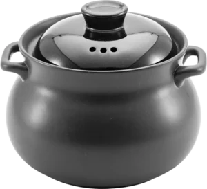 סיר פורצלן חסין אש שחור 2.5 ליטר***20100117