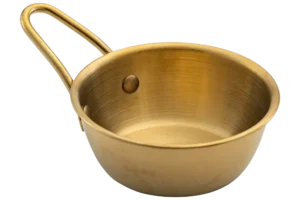 כלי הגשה נירוסטה ציפוי זהב 200 מ"ל***13603710