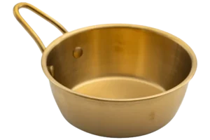 כלי הגשה נירוסטה ציפוי זהב 300 מ"ל***13603712