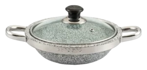 סיר אבן עם מסרגת נירוסטה 22X6 ס"מ