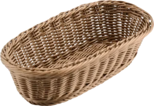 סלסלה אובלית אפור 28X15X7***18754069