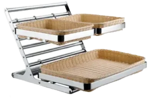 מגשי הגשה נתלים עם סלסלות נירוסטה***19108213