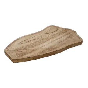 פלטה עץ לתצוגה 80X45 אסימטרי בהיר