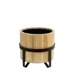 דלי שמפניה חבית עץ 22 ס"מ