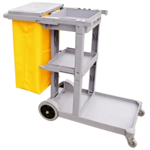 עגלת ניקיון פלסטיק + שק