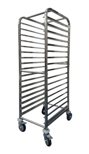 עגלה 18 מסלולים למגש 60/40 מעצור אחורי