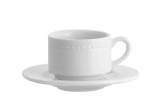 ספל אספרסו 100 מ"ל + תחתית סדרת Perla מבית Vista Alegre***21101975