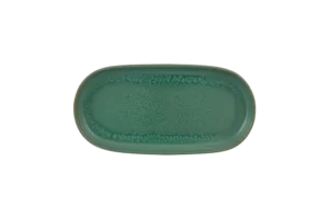 פלטה אובלית פורצלן 30X15 ס"מ טורקיז 210019939  GS JADE