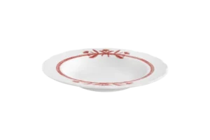 צלחת פורצלן מרק 23 ס"מ JANE C 21145091 אדום