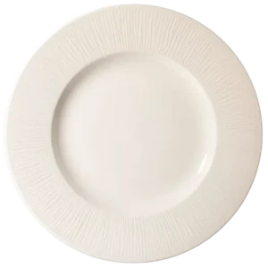 צלחת שוליים רחב 5/8 10 - 27.2 סמ במבו לבן BALW58**101078