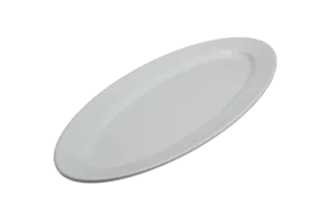 פלטה אובלית 71X28 ס"מ מלמין לבן***101028