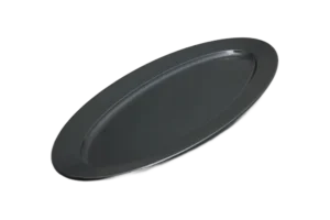 פלטה אובלית 71X28 ס"מ מלמין שחור***101028b