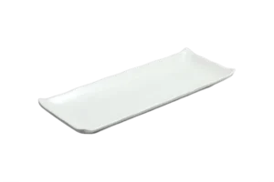 כלי הגשה מלבני קמומה 27.5X10.6X2.3 מלמין לבן***113011