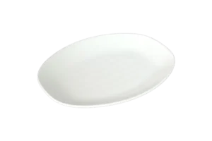 כלי הגשה אובלי קמומה 22.7X11.7X2 מלמין לבן***113509