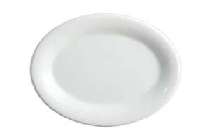 פלטה אובל 24 מלמין לבן***120010