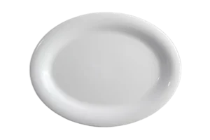 פלטה אובל 30.5 מלמין לבן***120012